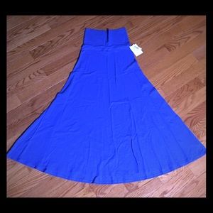 LuLaRoe XS Maxi Skirt in Blue